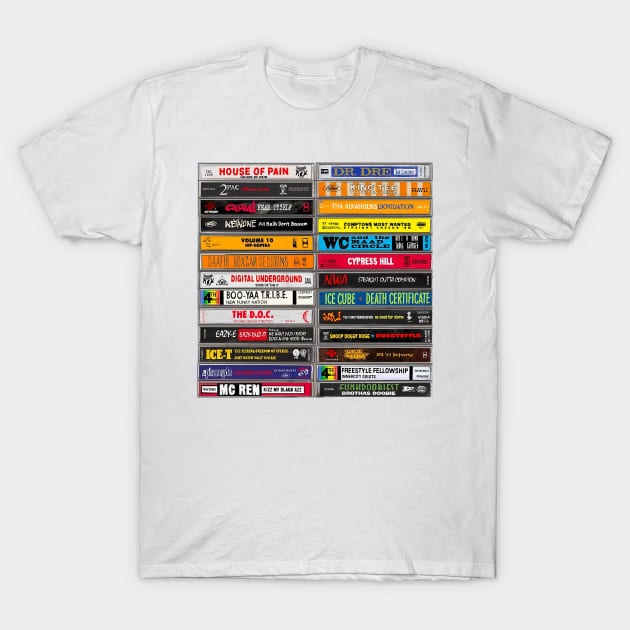 Hip Hop Tapes 90s Hip Hop Tees T-Shirt by HipHopTees